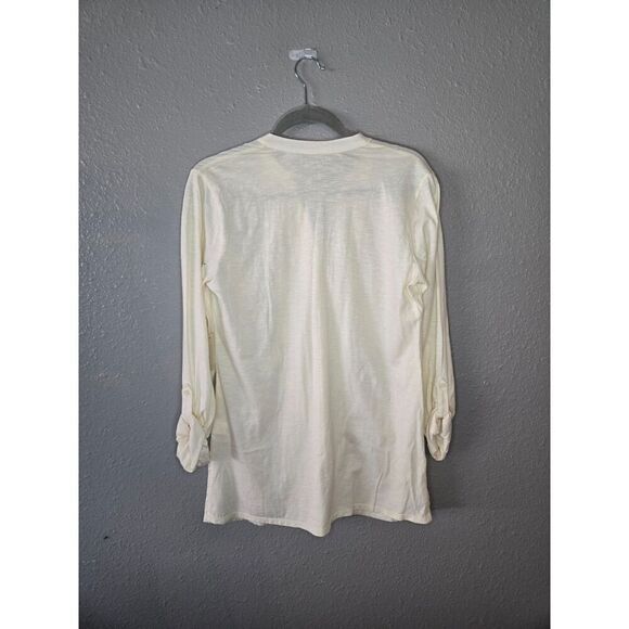 Coldwater Creek Women's NWT Cotton Trellis Pintuck Top Size Small - Picture 3 of 6